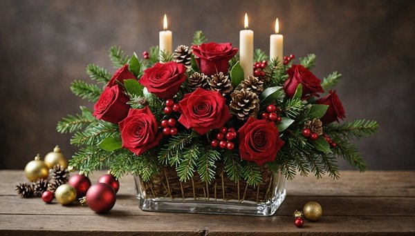 Explore des compositions florales de noël pour sublimer vos célébrations